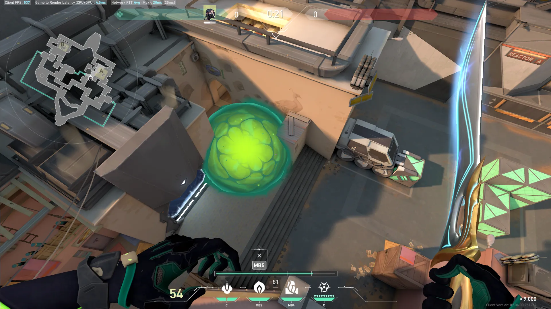 Viper Poison Cloud on Bind Attack Site A — step 3 of 3: Result