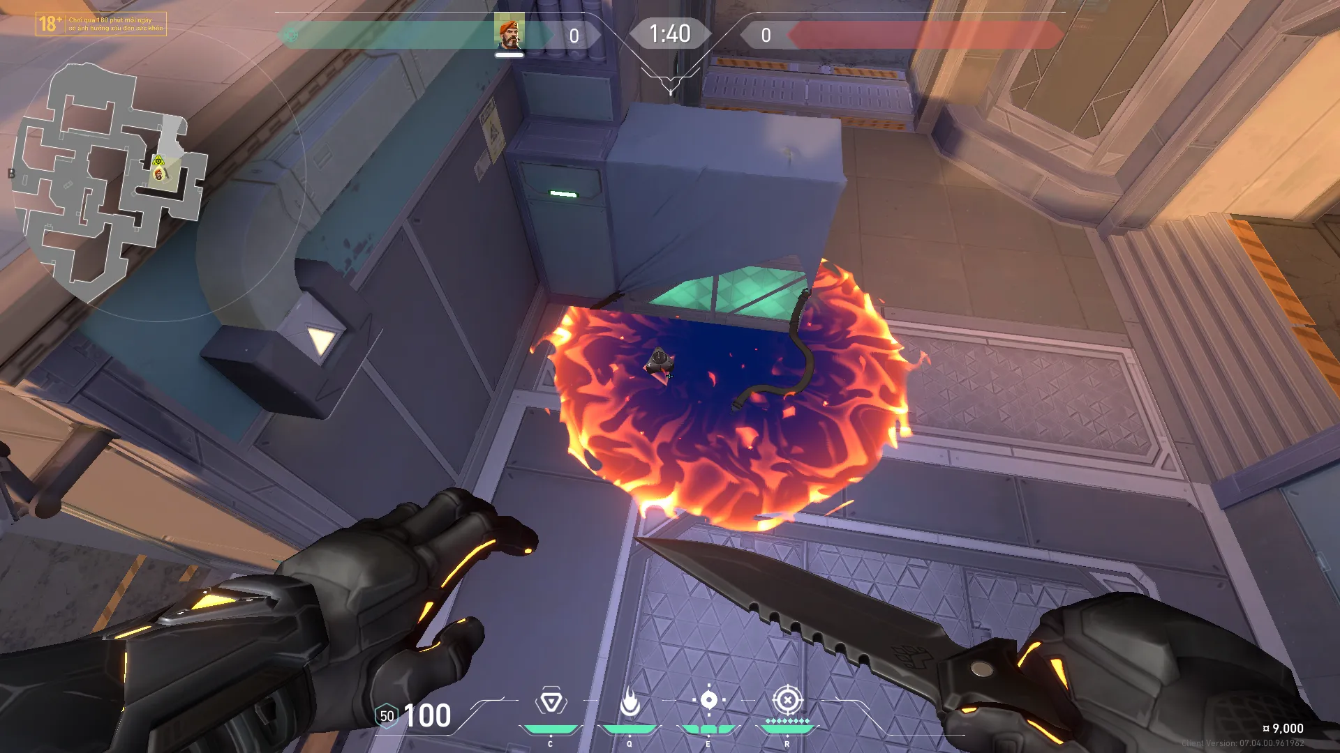 Brimstone Incendiary on Sunset Attack Site A — step 4 of 4: Result