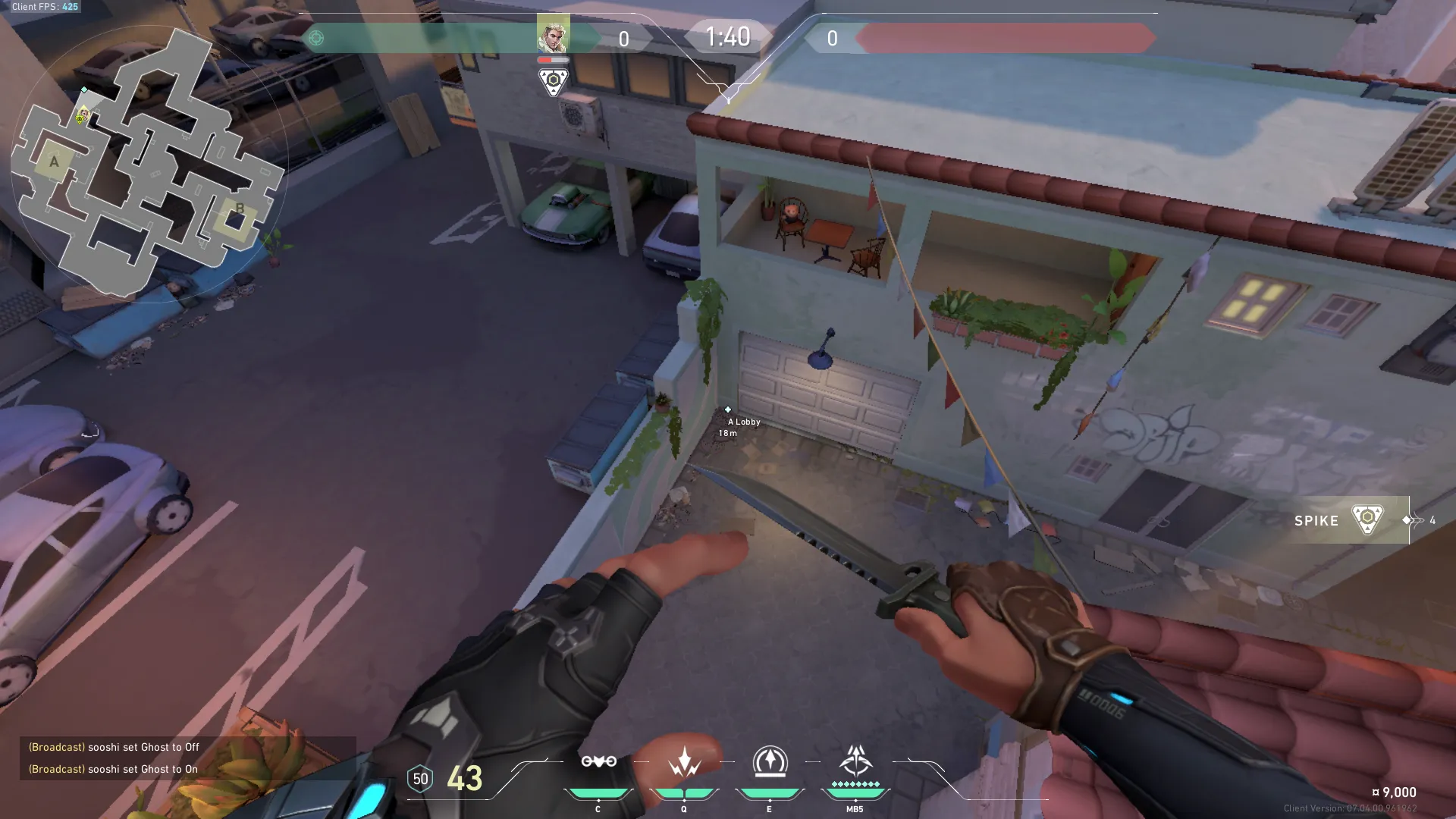 A Site Attackers Simple Dart — Sova lineup on Sunset