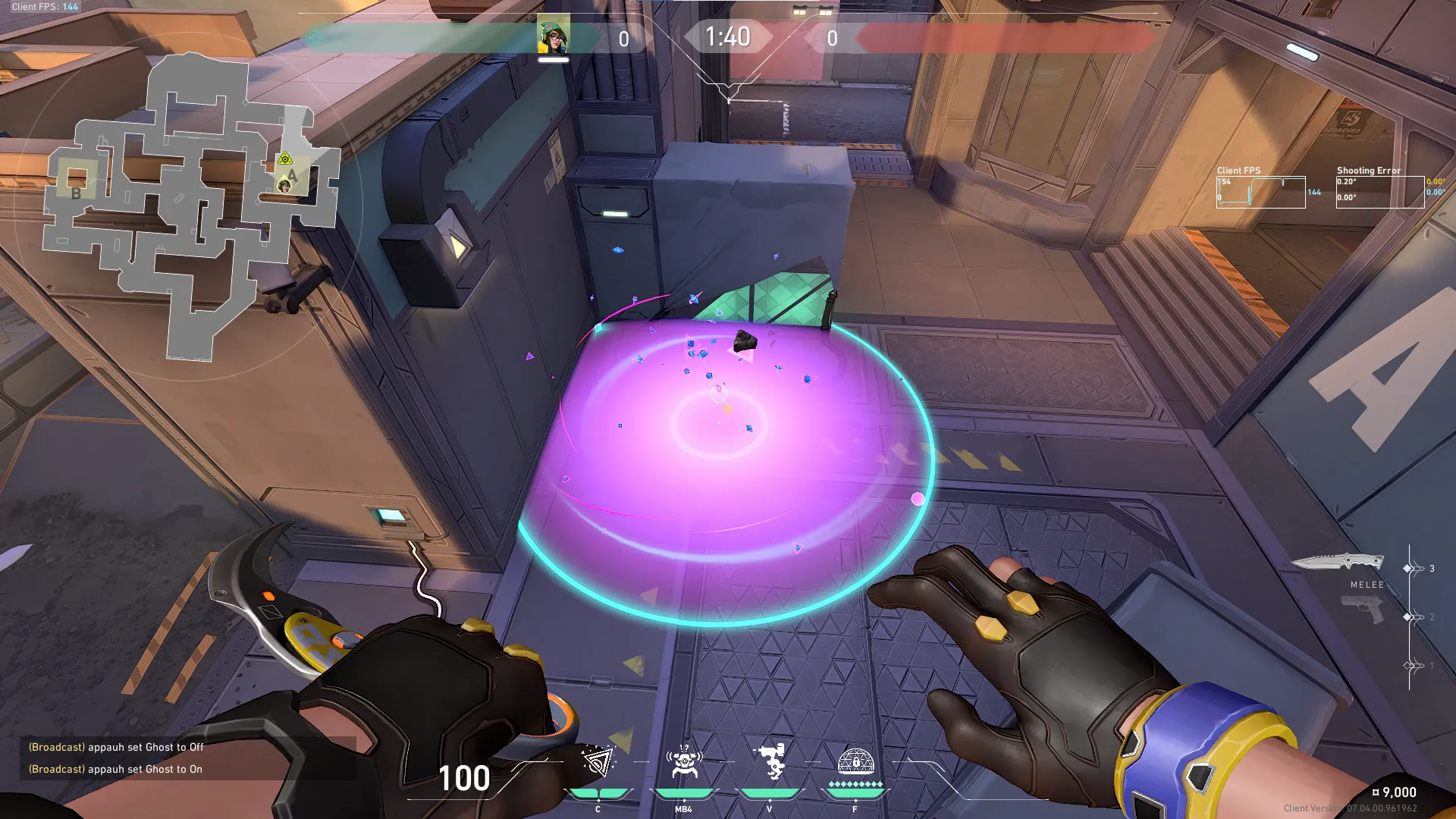 Killjoy Nanoswarm on Sunset Attack Site A — step 3 of 3: Result