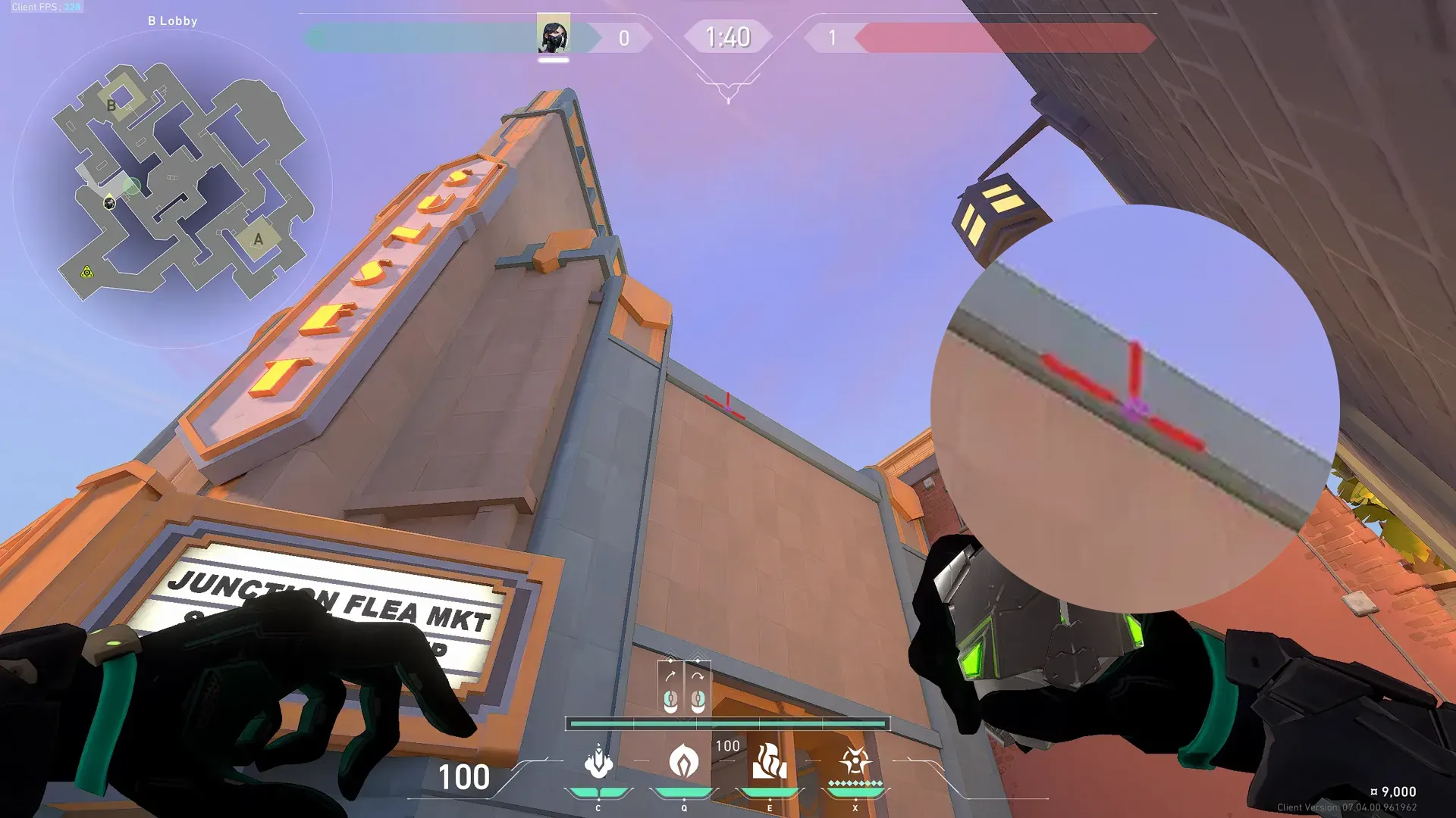Viper Poison Cloud on Sunset Attack Site B — step 2 of 3: Aim — line up the shot