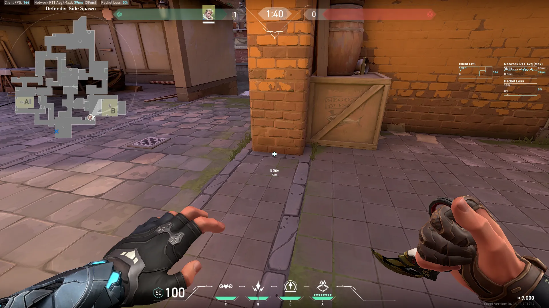 Reveal mid link,b lobby, and some parts of b main — Sova lineup on Ascent
