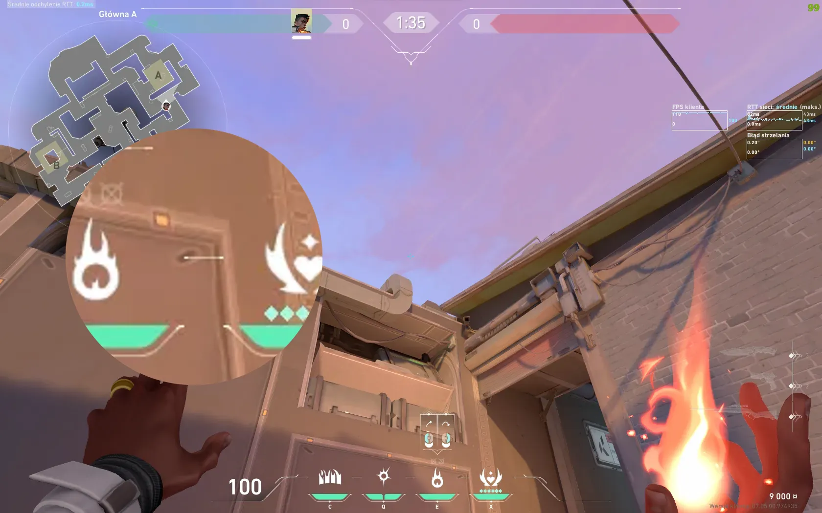 Phoenix Hot Hands on Sunset Attack Site A — step 2 of 3: Aim — line up the shot