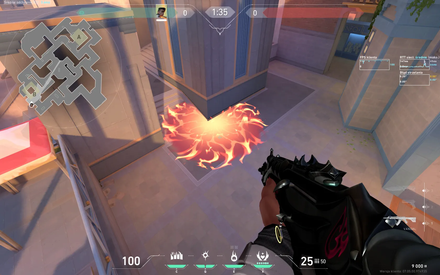 Phoenix Hot Hands on Sunset Attack Site B — step 2 of 2: Result