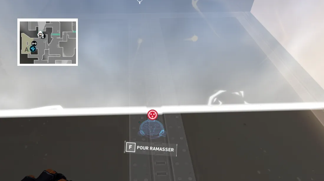 Cypher Trapwire on Split Defense Site A — step 3 of 6: Aim — line up the shot