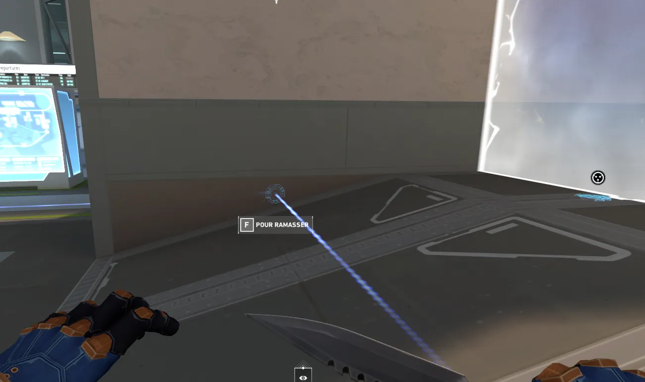 Cypher Trapwire on Split Defense Site A — step 4 of 6: Aim — line up the shot