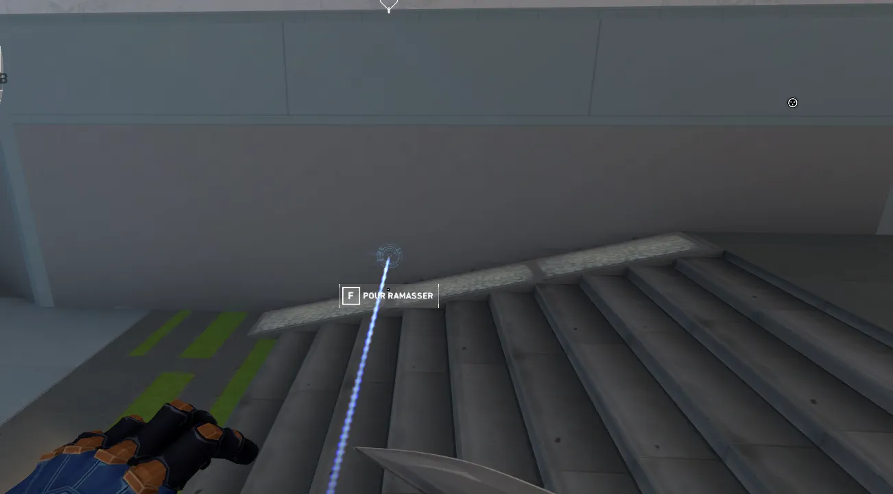 Cypher Trapwire on Split Defense Site A — step 5 of 6: Aim — line up the shot