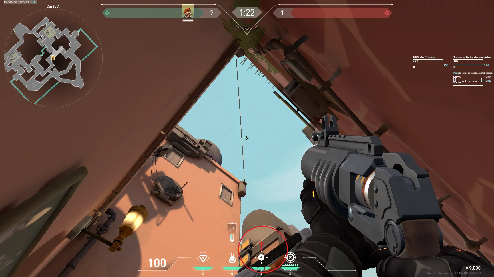 Brimstone Incendiary on Bind Attack Site A — step 2 of 4: Aim — line up the shot
