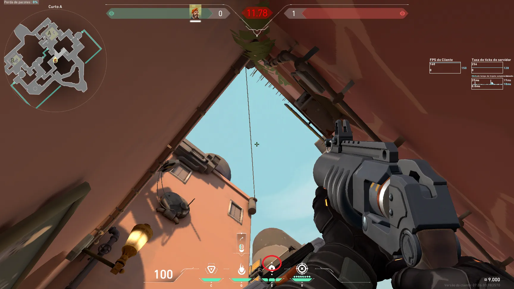 Brimstone Incendiary on Bind Attack Site A — step 3 of 4: Aim — line up the shot