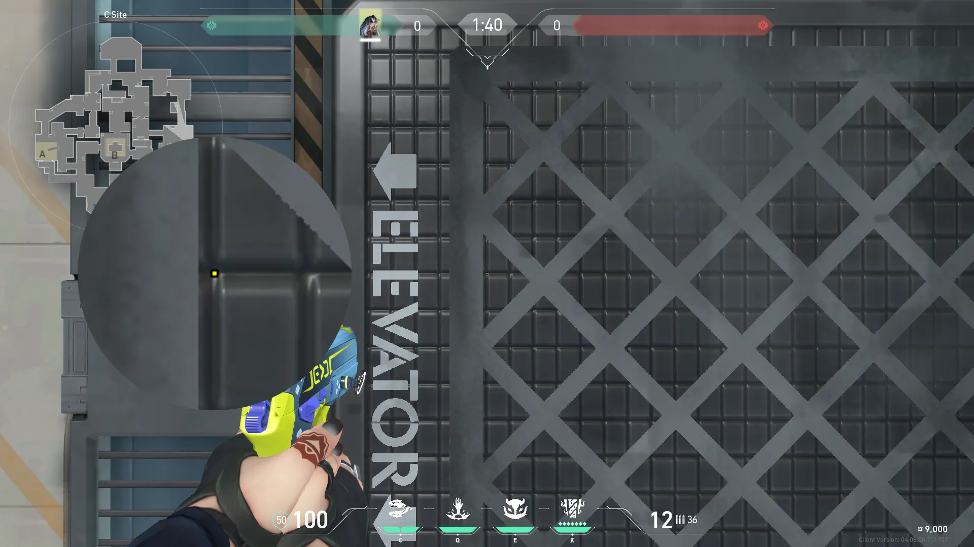 C Long clear — Fade lineup on Haven