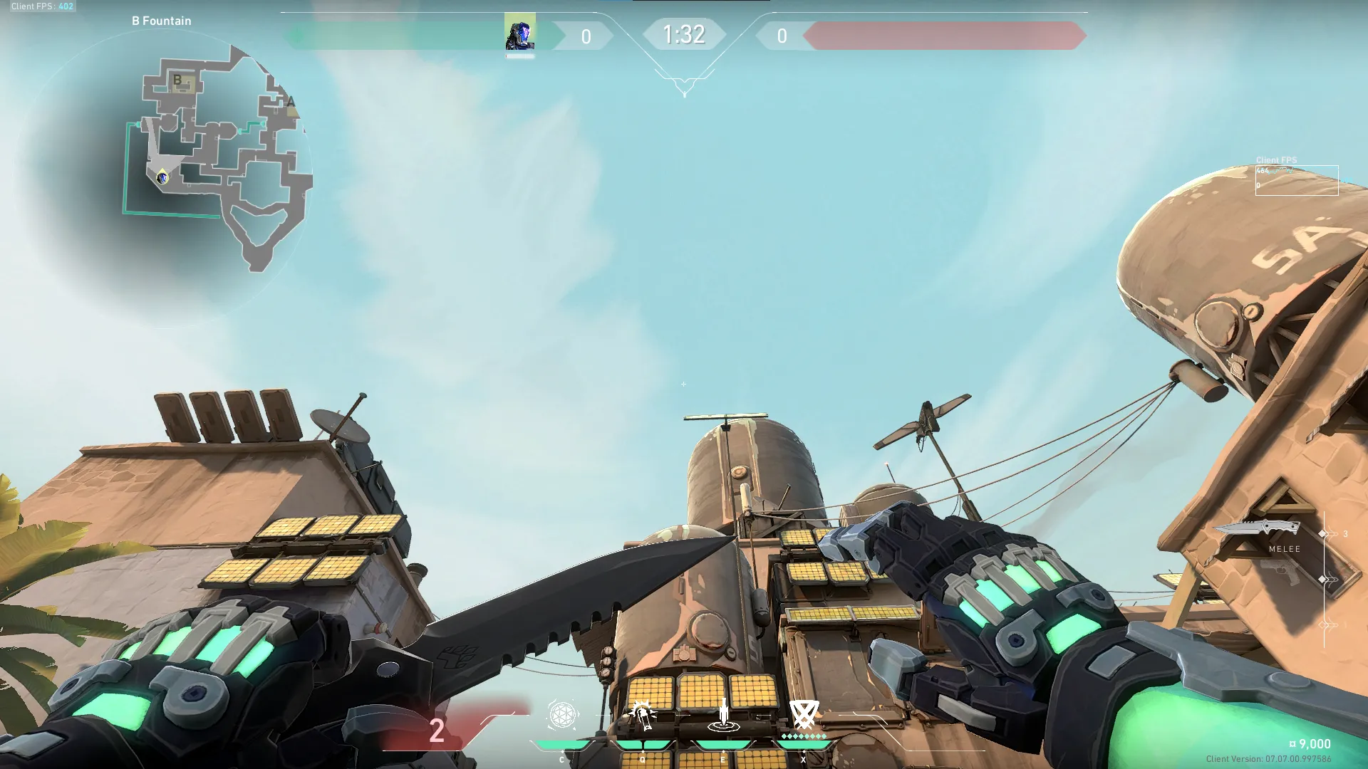 KAY/O Zero_Point on Bind Attack Site B — step 2 of 3: Aim — line up the shot