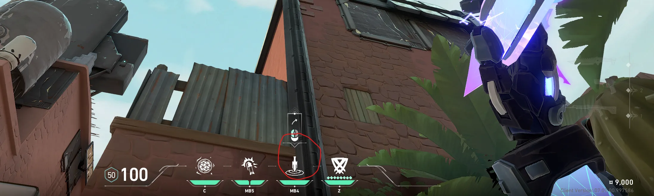 KAY/O Zero_Point on Bind Attack Site B — step 2 of 3: Aim — line up the shot