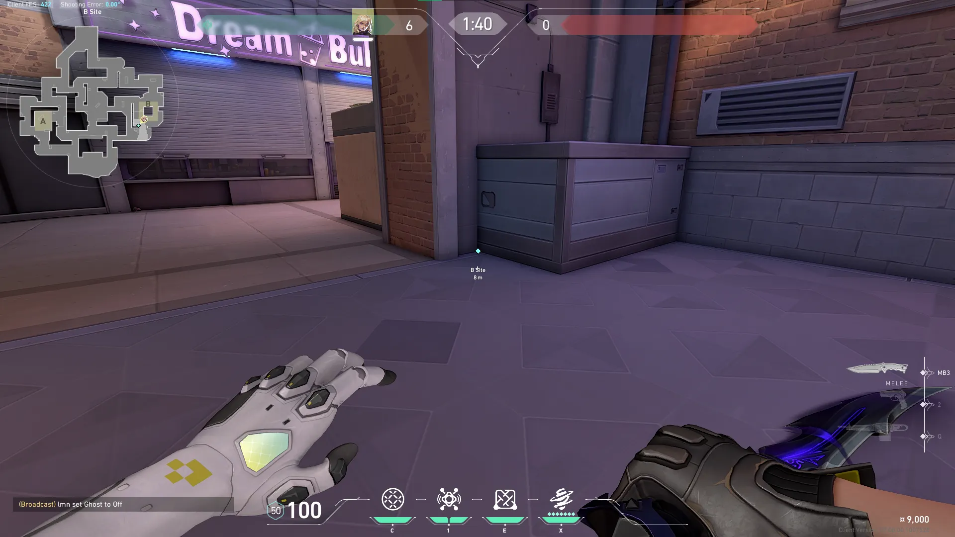 Sunset Deadlock Nade — Deadlock lineup on Sunset