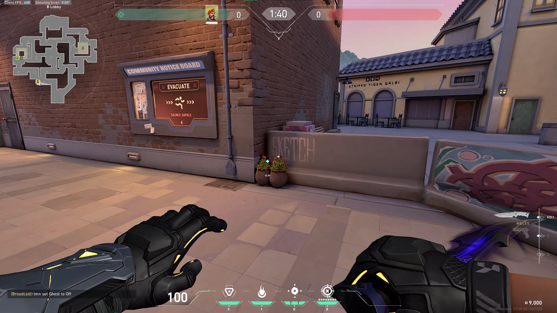 Brimstone Incendiary on Sunset Attack Site B — step 2 of 5: Aim — line up the shot