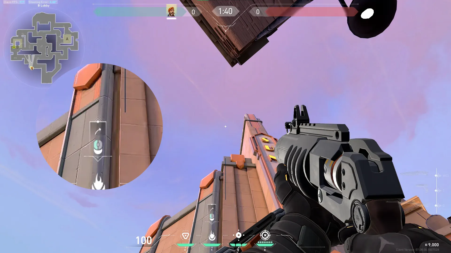 Brimstone Incendiary on Sunset Attack Site B — step 4 of 5: Aim — line up the shot