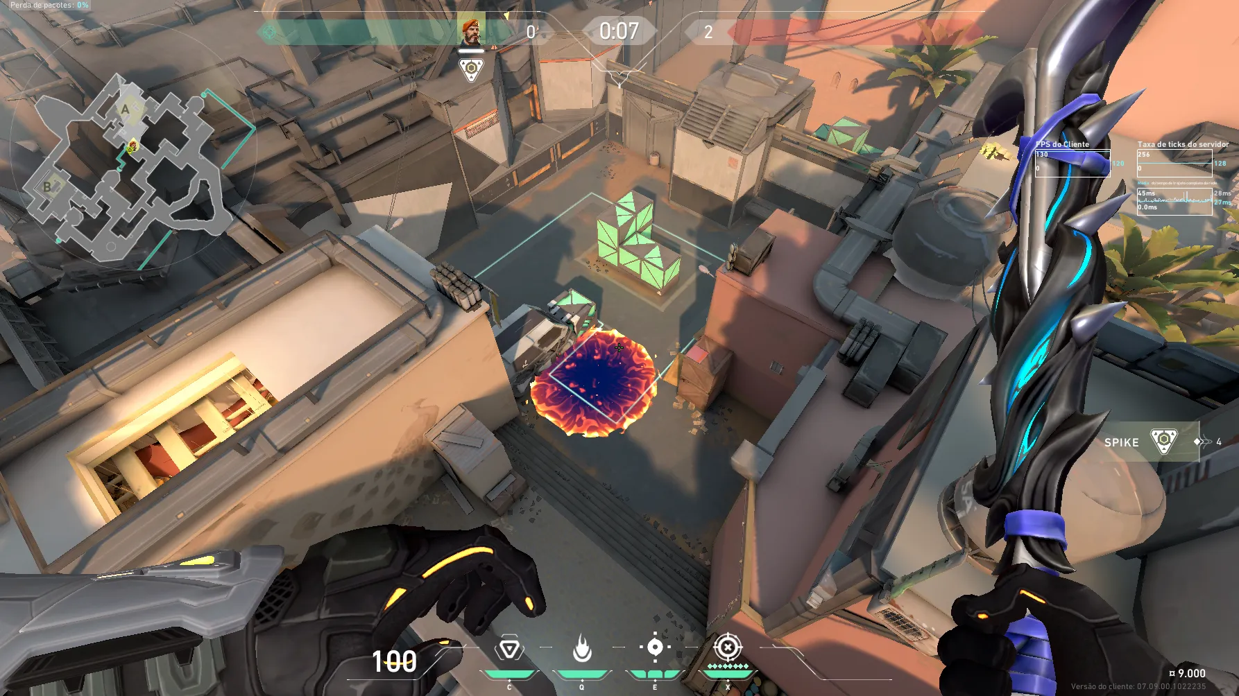 Brimstone Incendiary on Bind Defense Site A — step 3 of 3: Result