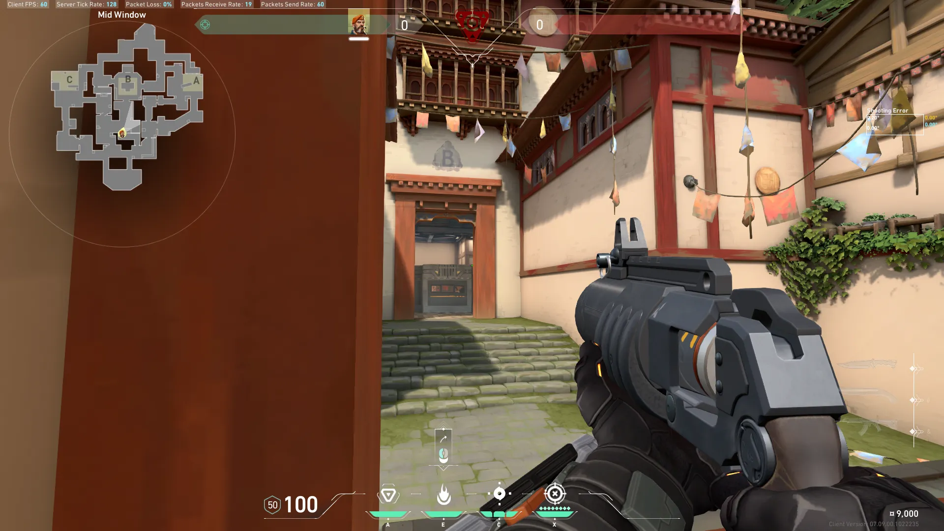Brimstone Incendiary on Haven Attack Site B — step 2 of 3: Aim — line up the shot
