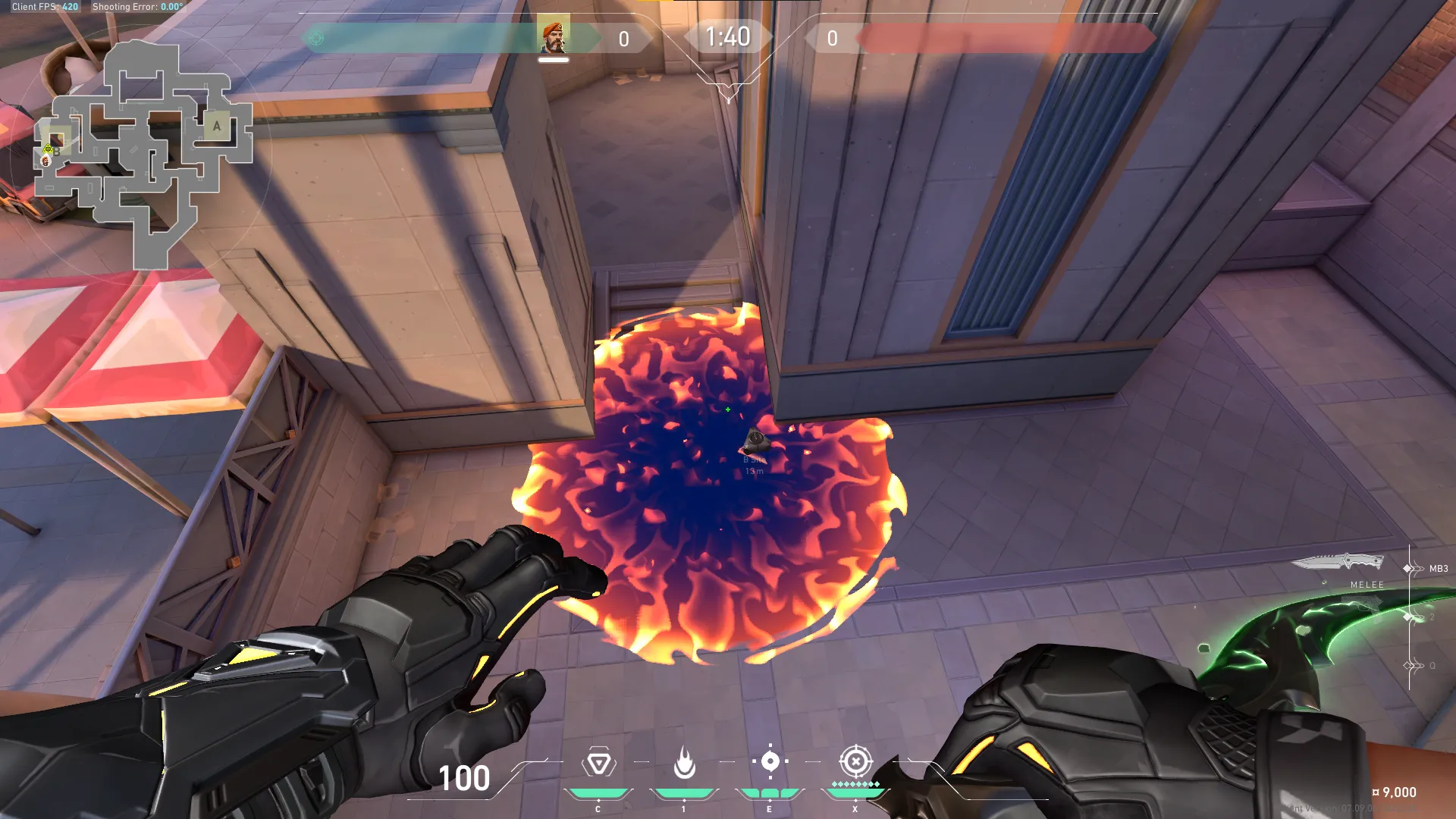 Brimstone Incendiary on Sunset Attack Site B — step 3 of 3: Result