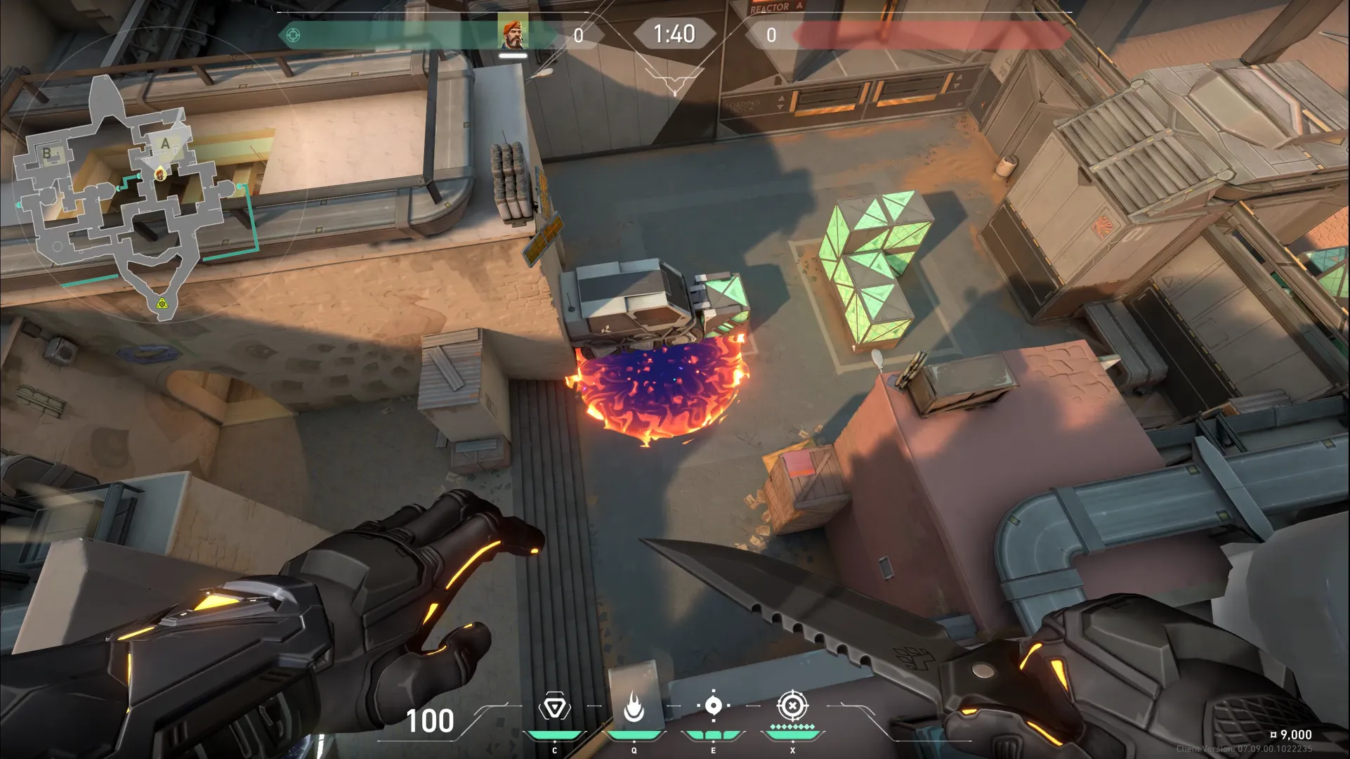 Brimstone Incendiary on Bind Attack Site A — step 3 of 3: Result