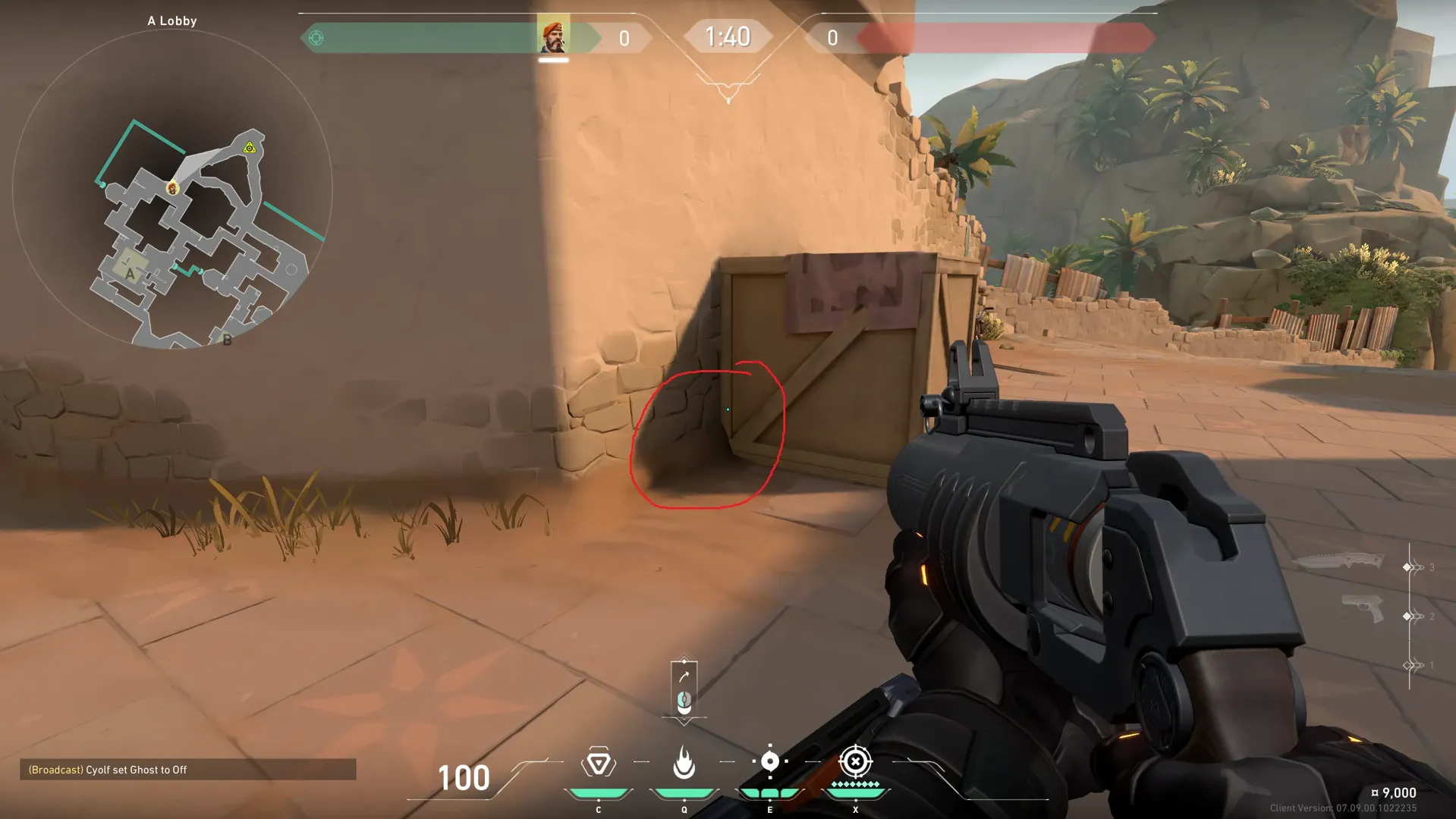Bind Lobby to A - Default — Brimstone lineup on Bind