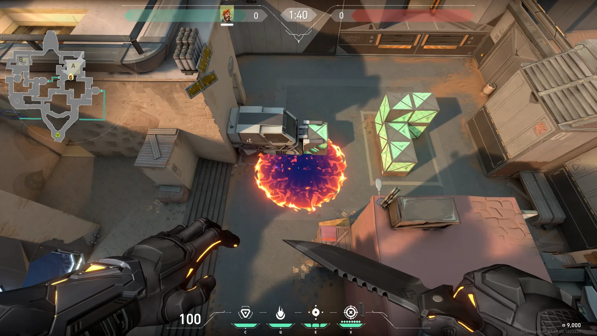 Brimstone Incendiary on Bind Attack Site A — step 3 of 3: Result