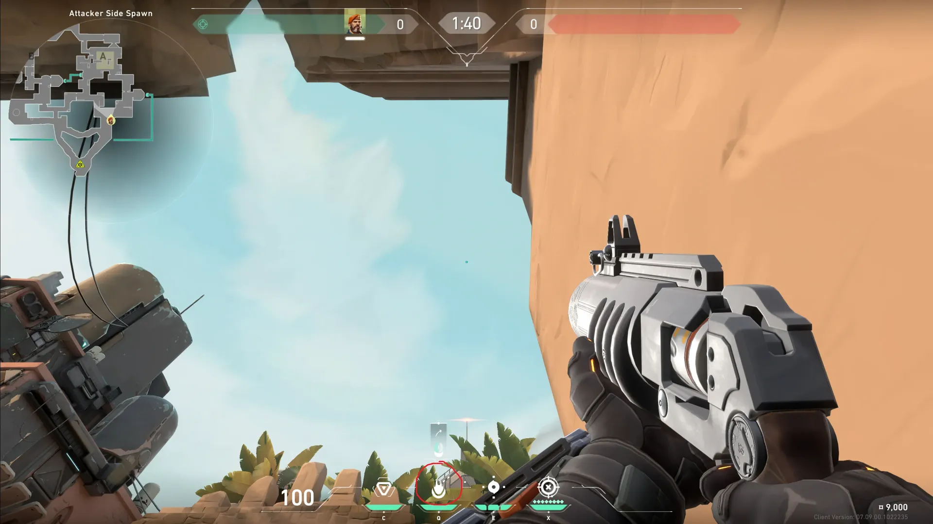 Brimstone Incendiary on Bind Attack Site A — step 2 of 3: Aim — line up the shot