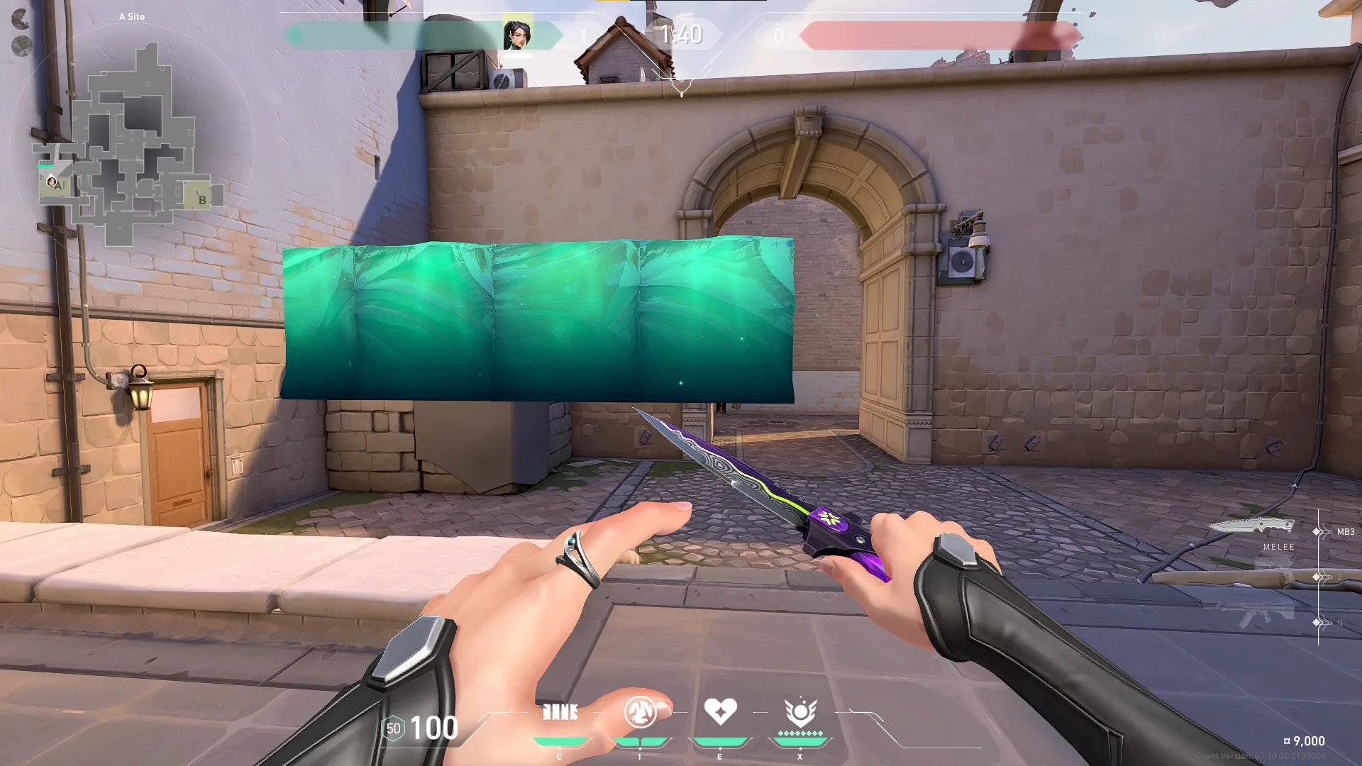 Sage Barrier Orb on Ascent Defense Site A — step 6 of 8: Aim — line up the shot