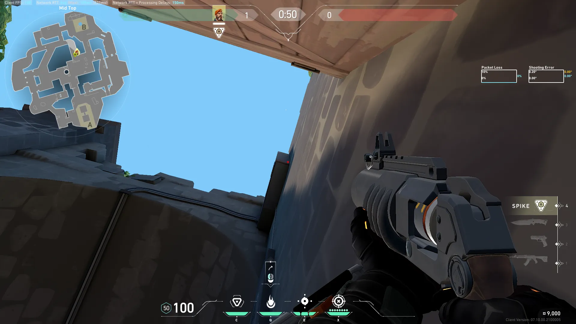 Brimstone Incendiary on Breeze Attack Site B — step 2 of 3: Aim — line up the shot