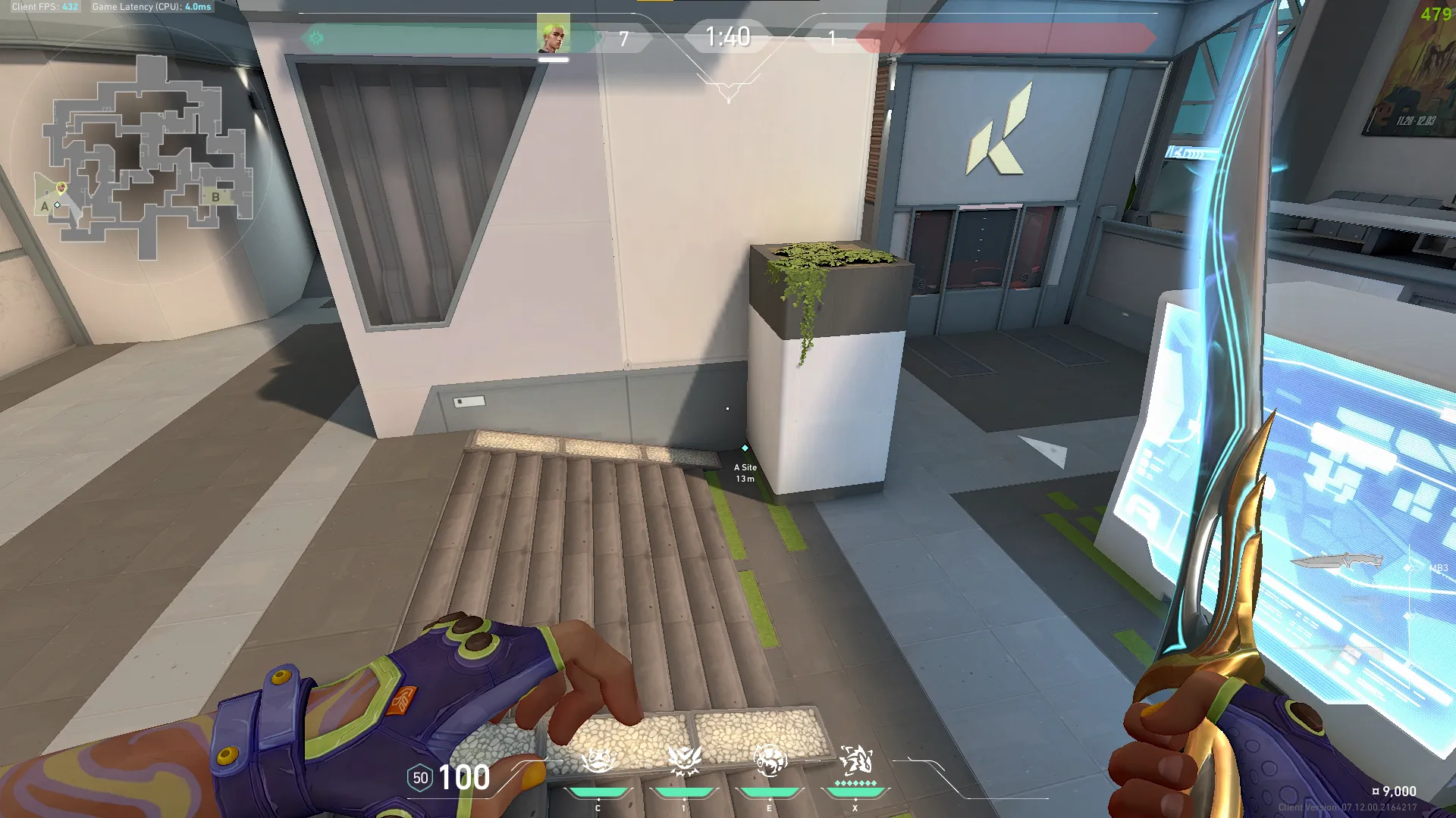 Raze Paint Shells on Split Defense Site A — step 2 of 5: Aim — line up the shot