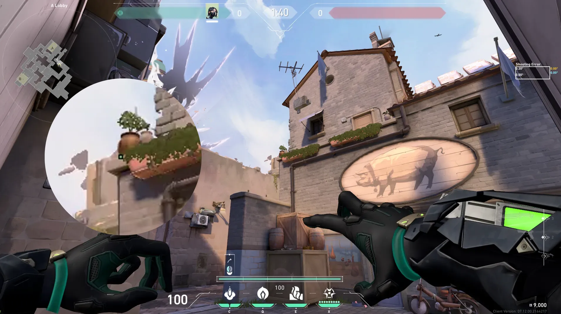 Viper Snake Bite on Ascent Attack Site A — step 2 of 3: Aim — line up the shot