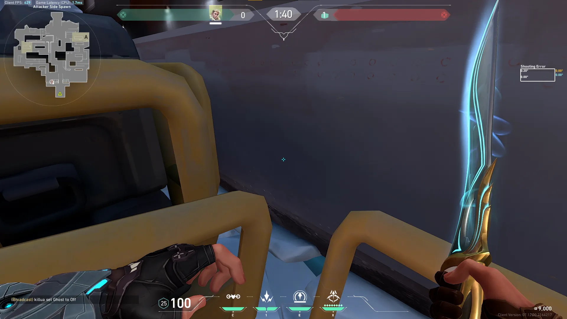 Sova Recon Bolt on Icebox Attack Site B — step 2 of 5: Aim — line up the shot
