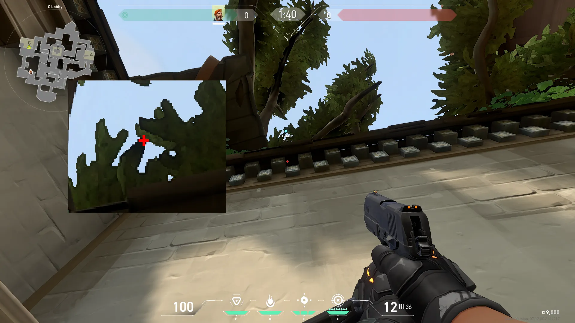 Brimstone Incendiary on Haven Attack Site C — step 2 of 5: Aim — line up the shot