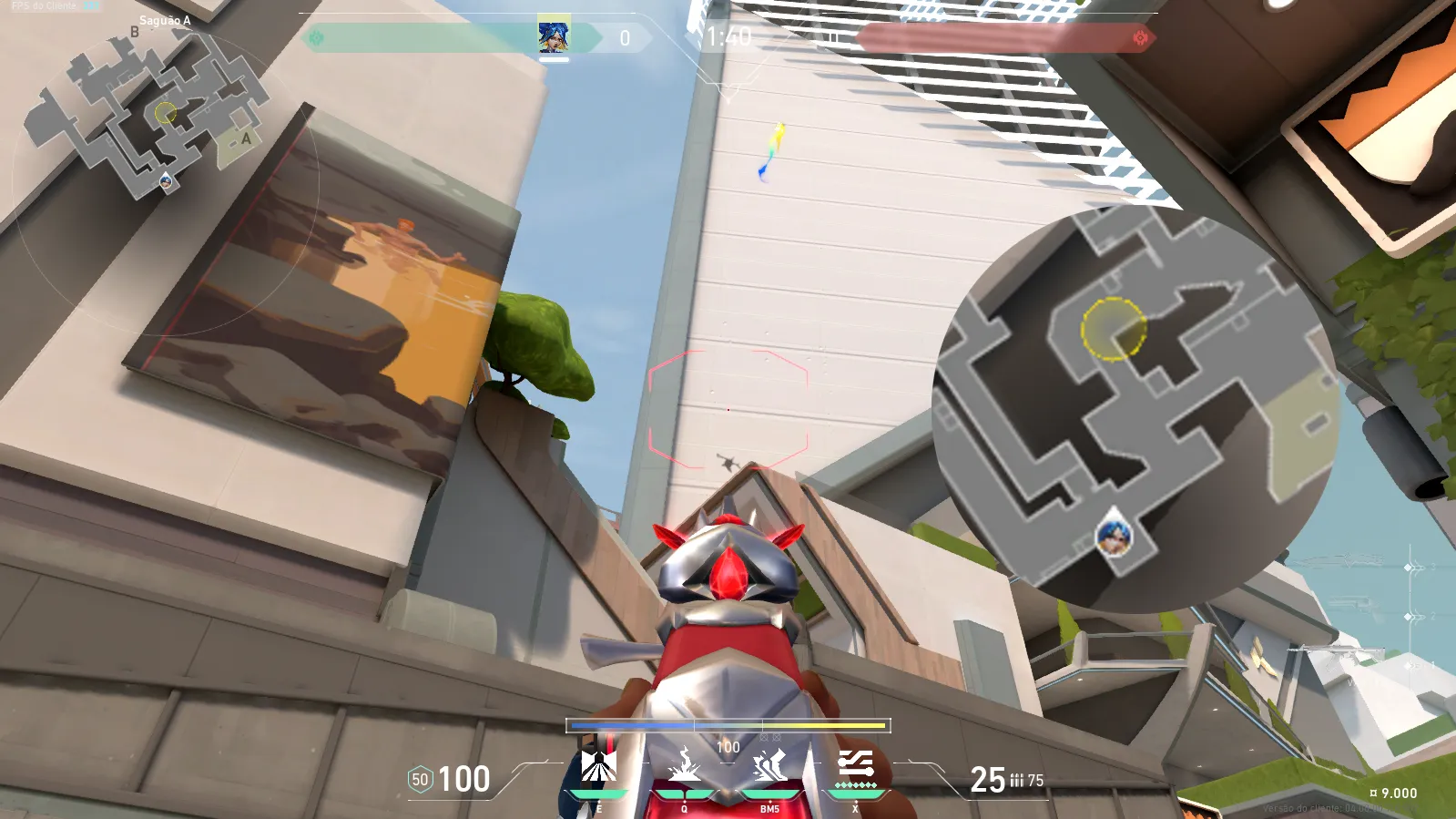Bang A Ramp peeker without peeking — Neon lineup on Split