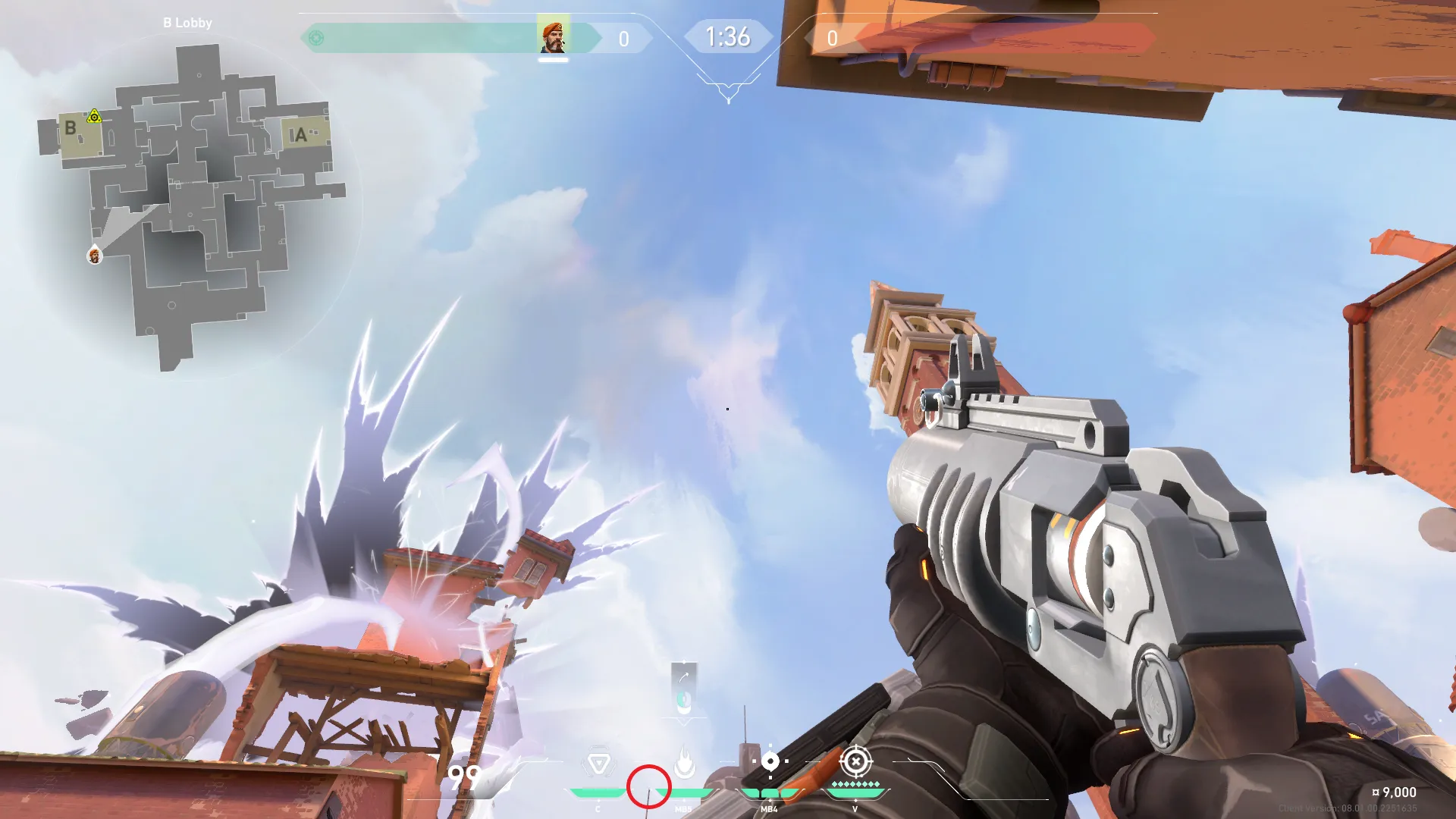 From B Lobby to B Site (from B Lobby) — Brimstone lineup on Ascent