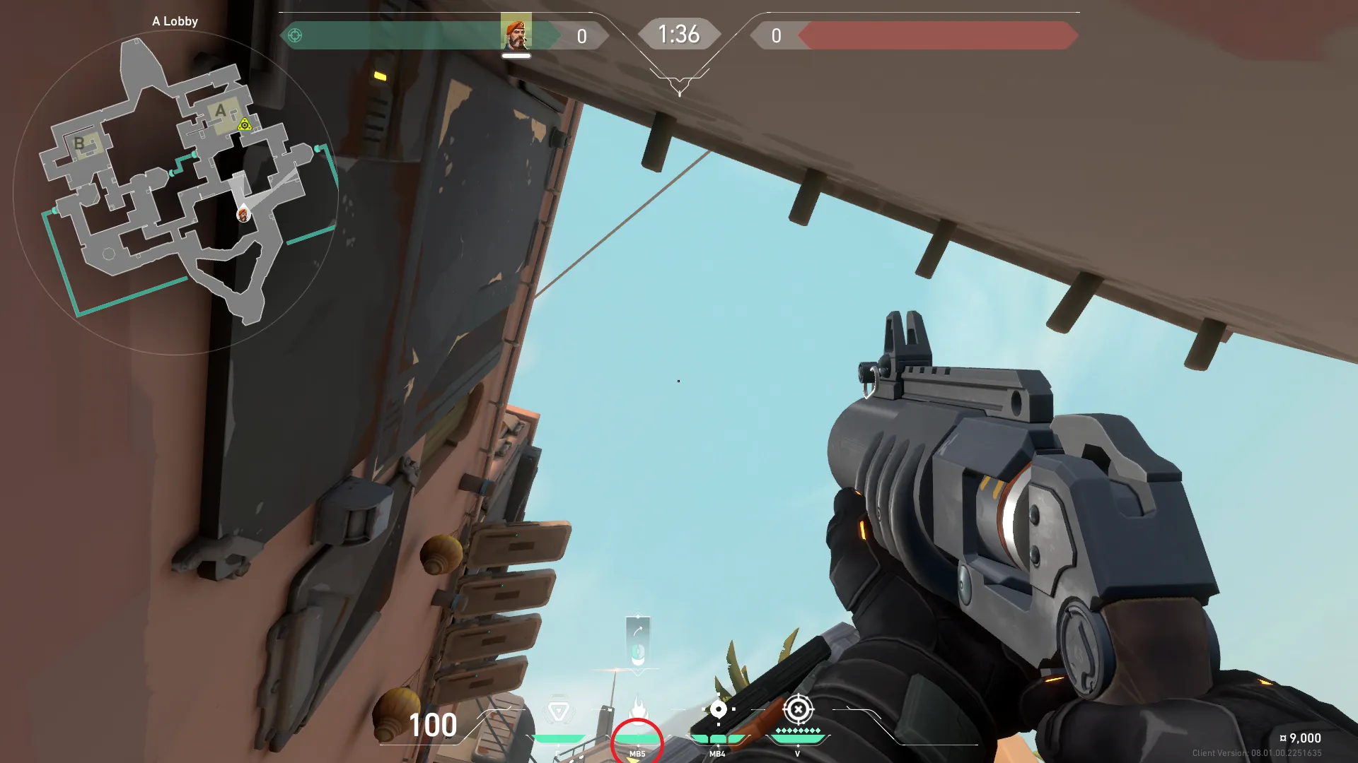 Brimstone Incendiary on Bind Attack Site A — step 2 of 4: Aim — line up the shot