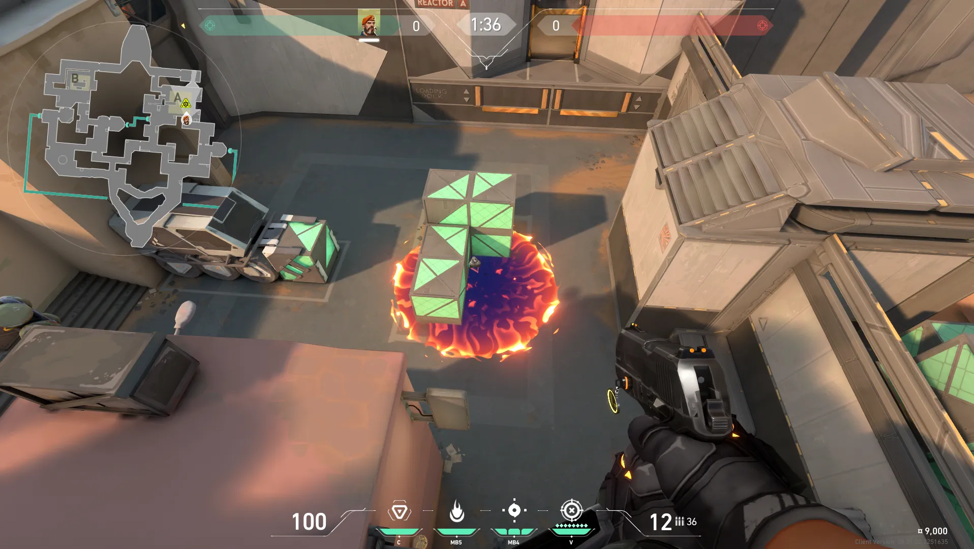 Brimstone Incendiary on Bind Attack Site A — step 4 of 4: Result