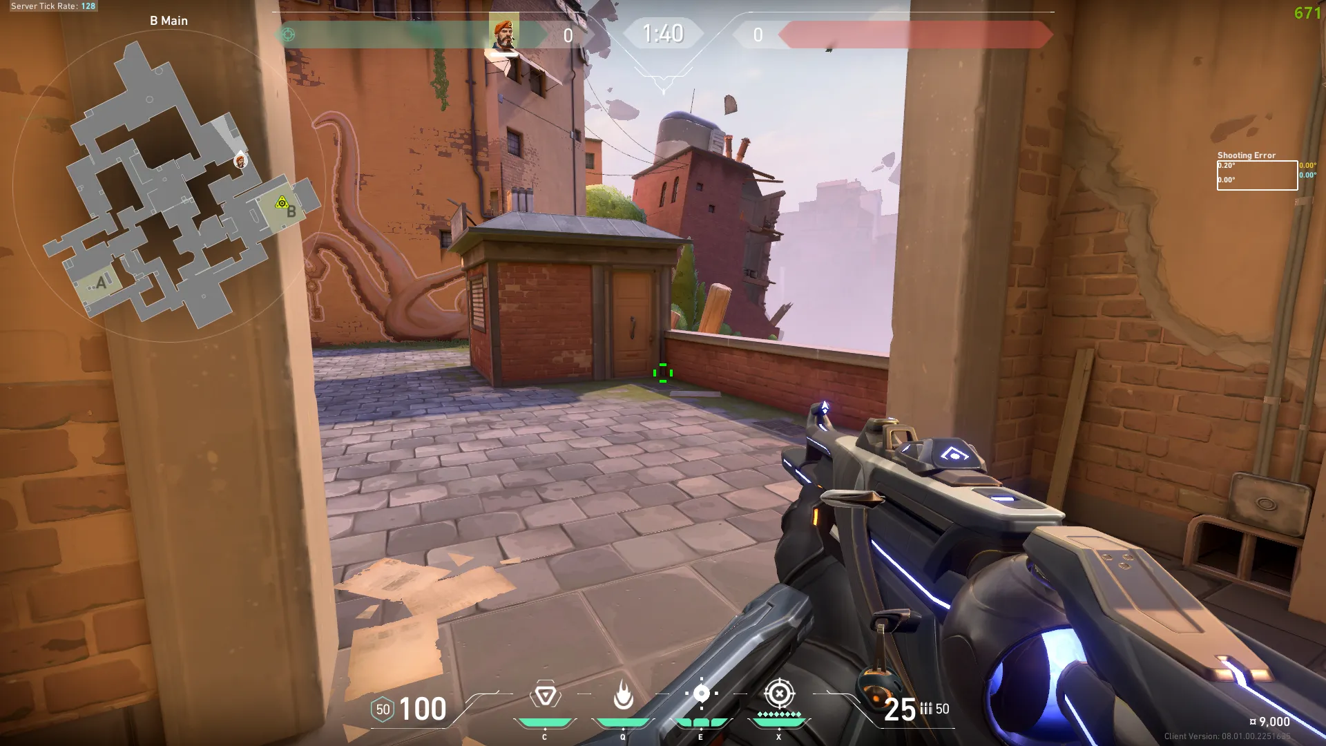 B Lobby to B Default Boxes — Brimstone lineup on Ascent