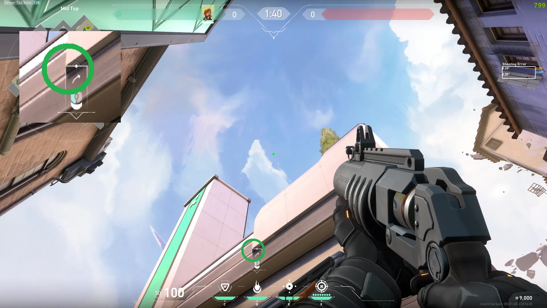 Brimstone Incendiary on Ascent Attack Site A — step 2 of 3: Aim — line up the shot