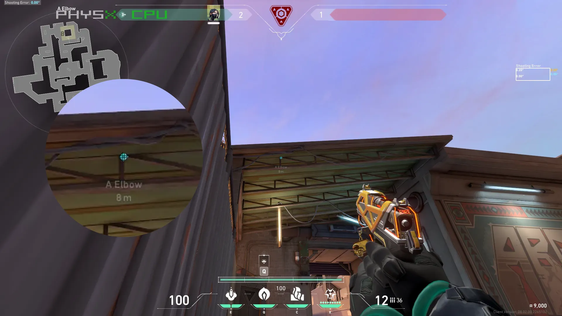 Viper Snake Bite on Sunset Attack Site A — step 3 of 5: Aim — line up the shot