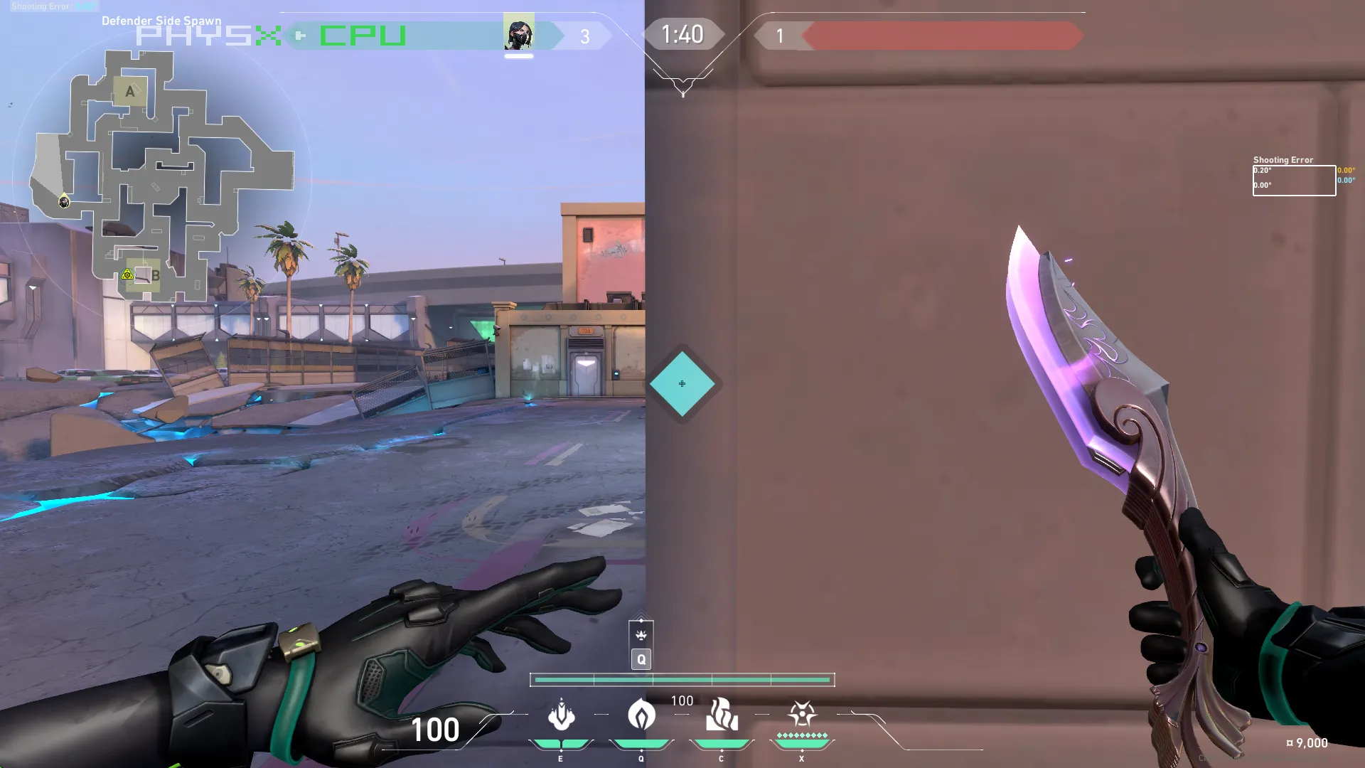 Viper Snake Bite on Sunset Defense Site B — step 2 of 4: Aim — line up the shot