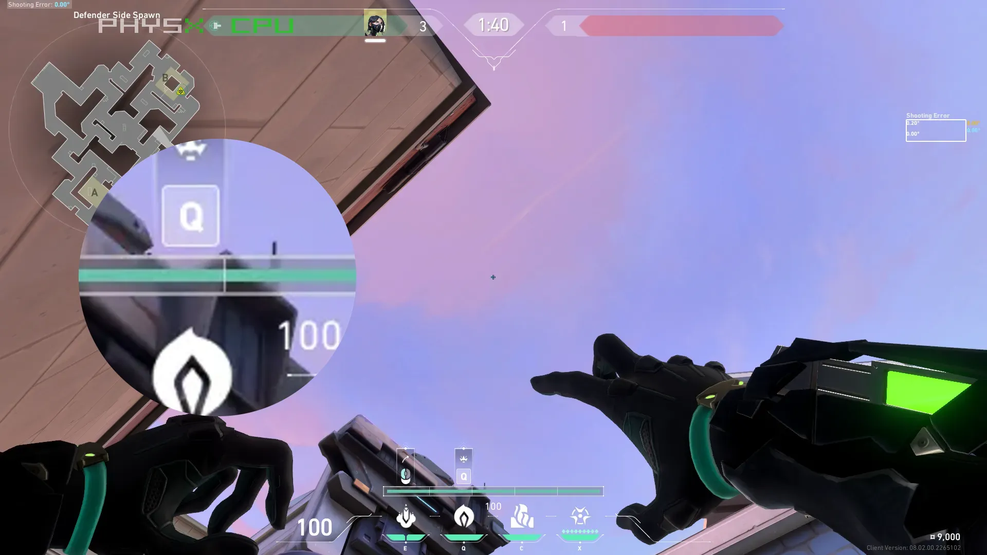 Viper Snake Bite on Sunset Defense Site B — step 3 of 4: Aim — line up the shot