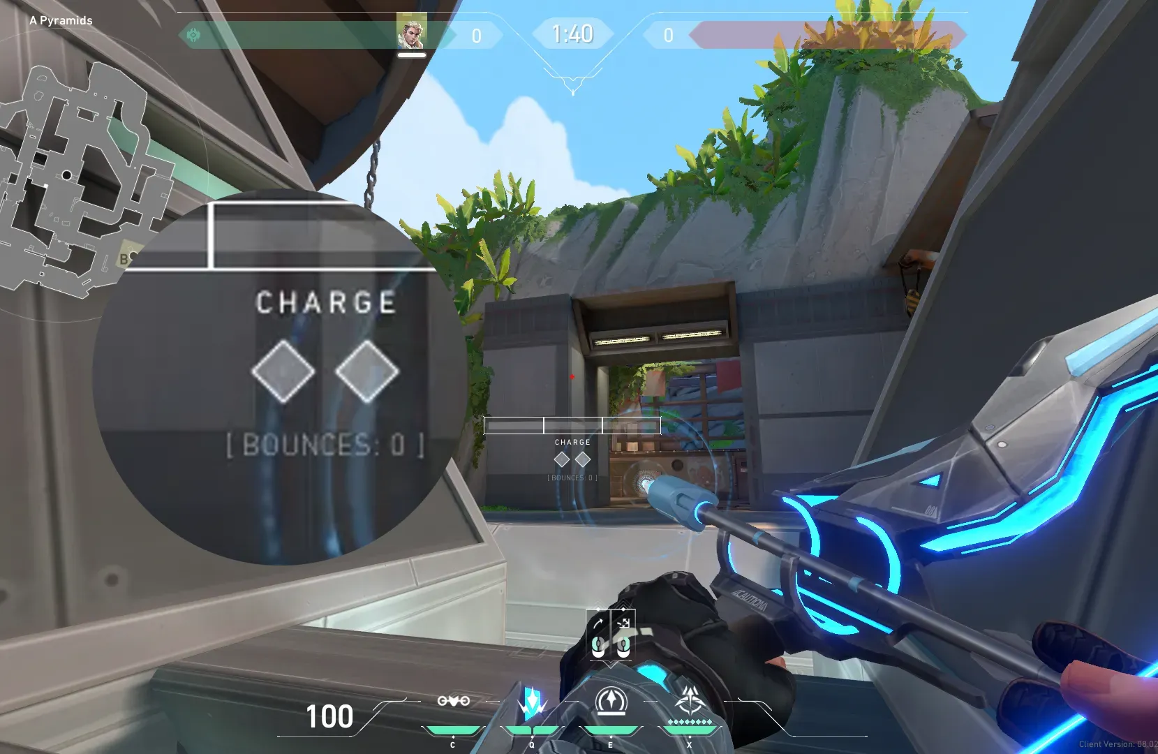 Sova Recon Bolt on Breeze Defense Site A — step 3 of 4: Aim — line up the shot