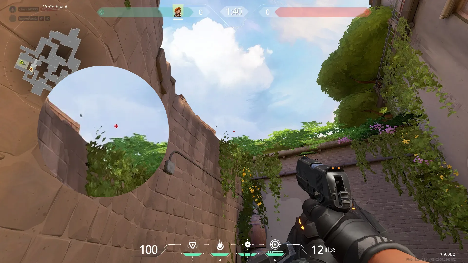 Brimstone Incendiary on Ascent Defense Site A — step 2 of 4: Aim — line up the shot