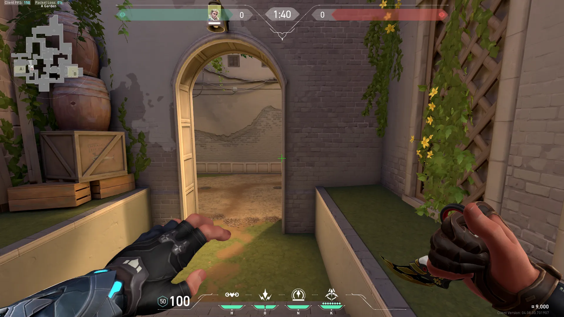 Defense Garden Recon for A Lobby (Pre-Round, Not Exact) — Sova lineup on Ascent