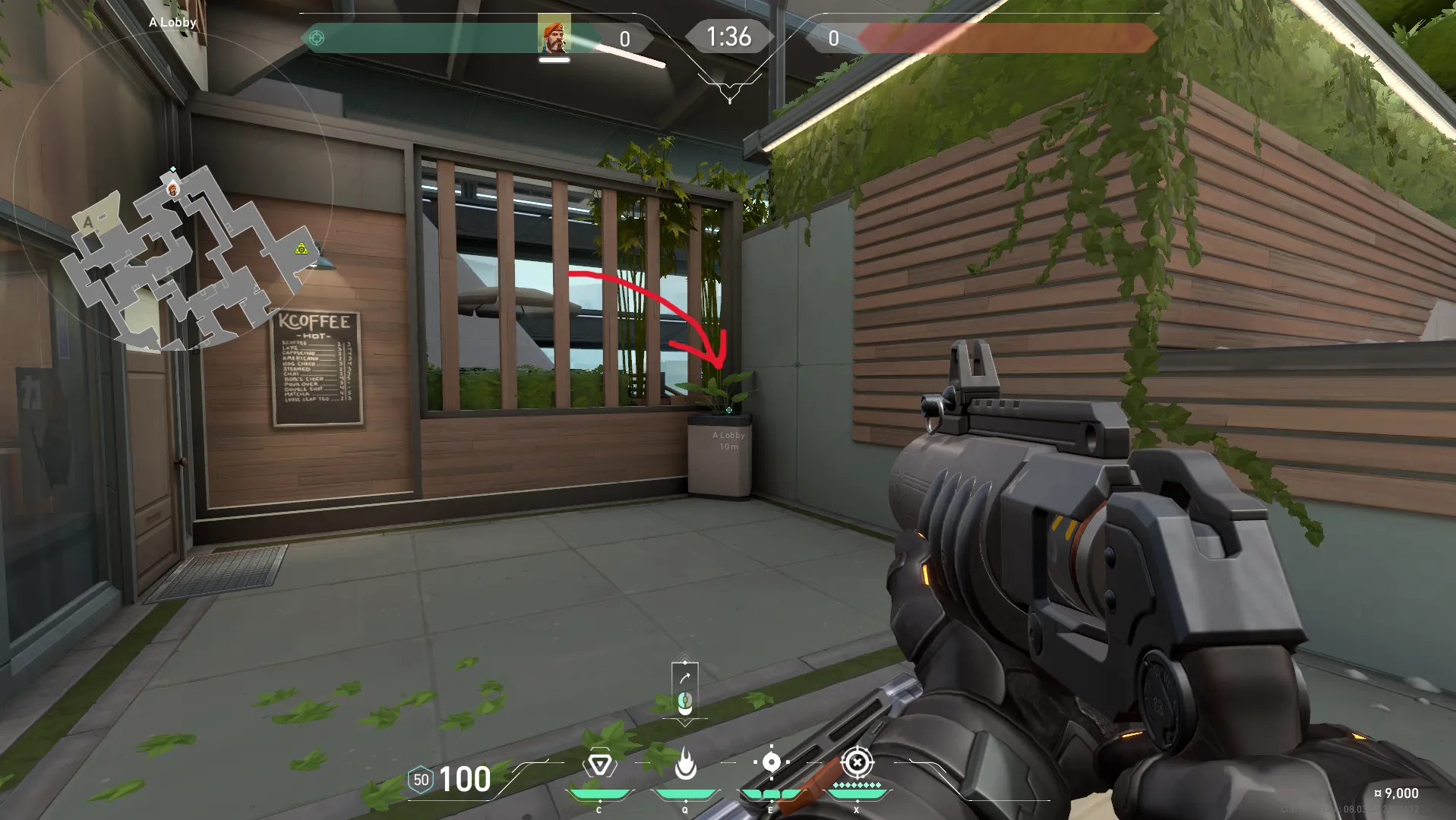 A Lobby to A Default (from A Lobby) — Brimstone lineup on Split