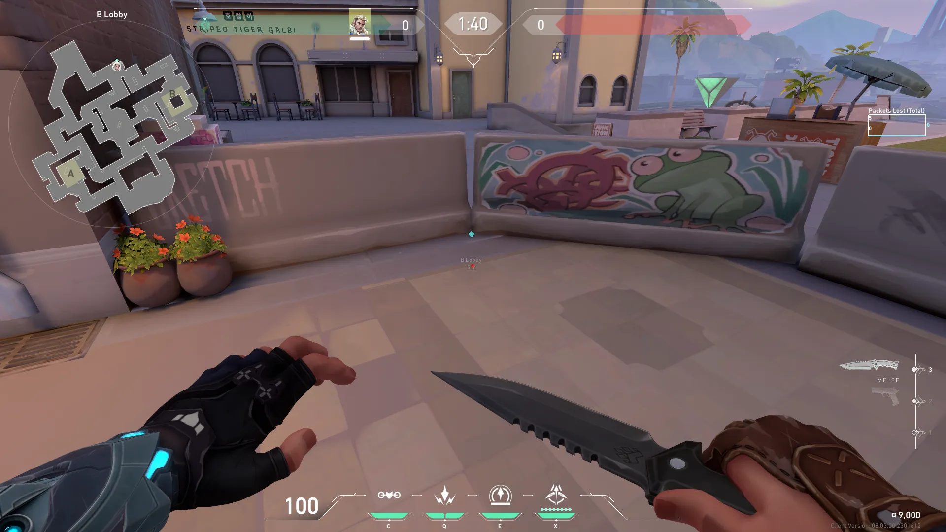 B Lobby to A Main Support/lurk Catcher Scan — Sova lineup on Sunset