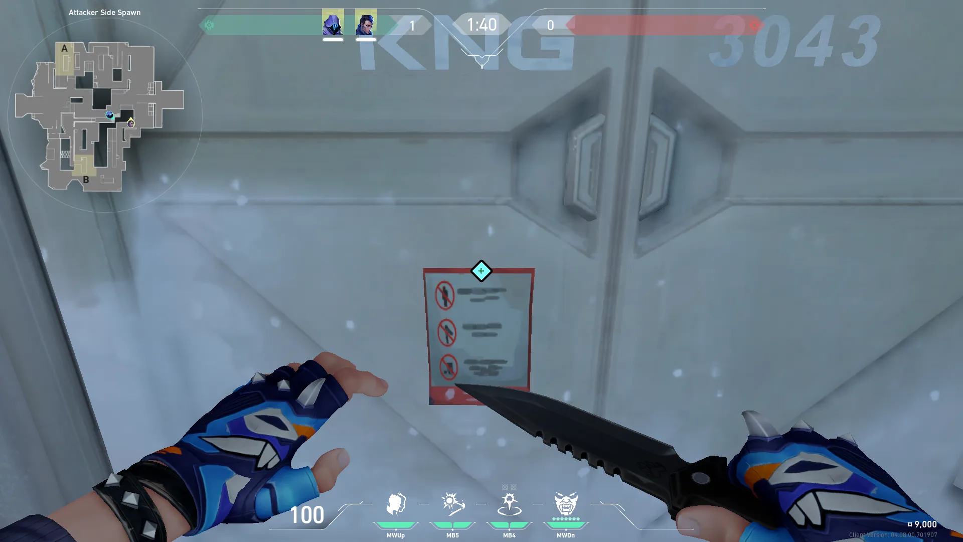 Teleport into Danger on B Site — Yoru lineup on Icebox
