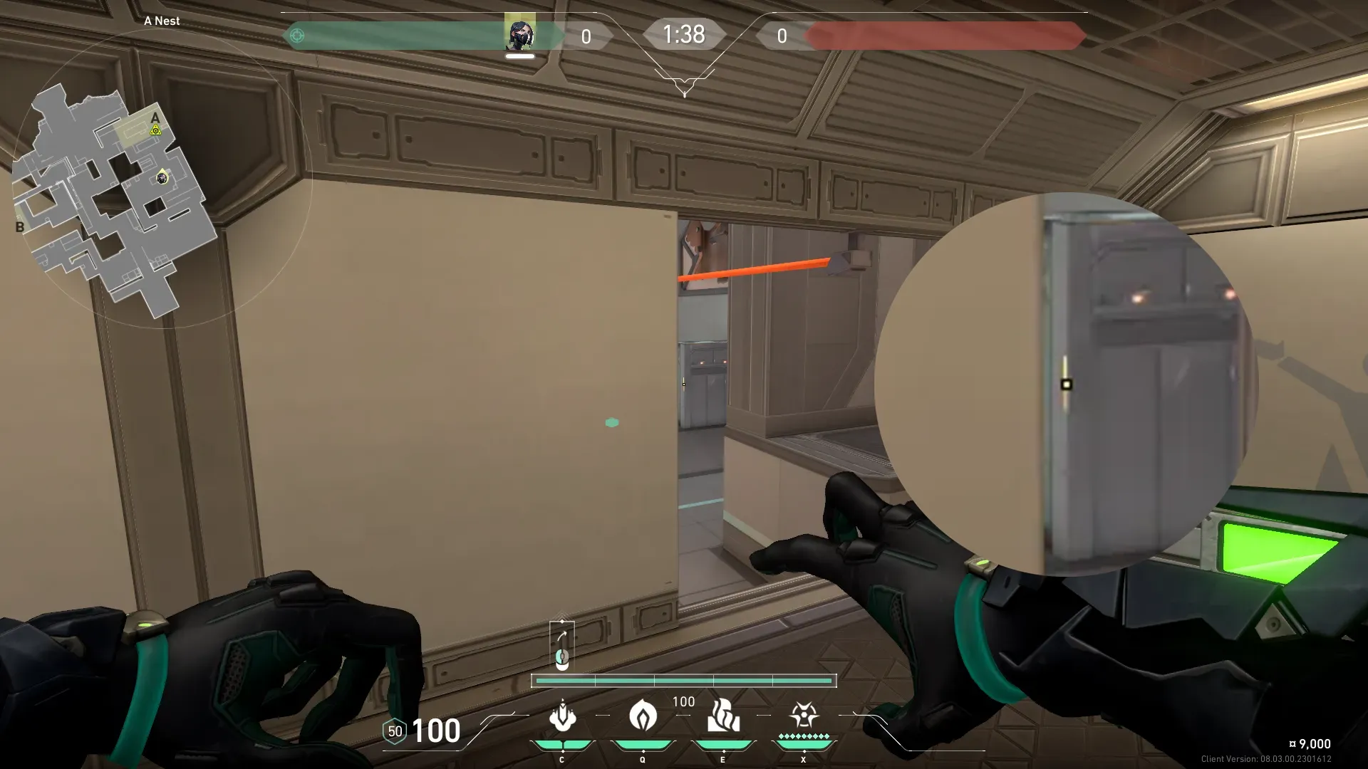 Viper Snake Bite on Icebox Attack Site A — step 5 of 6: Aim — line up the shot