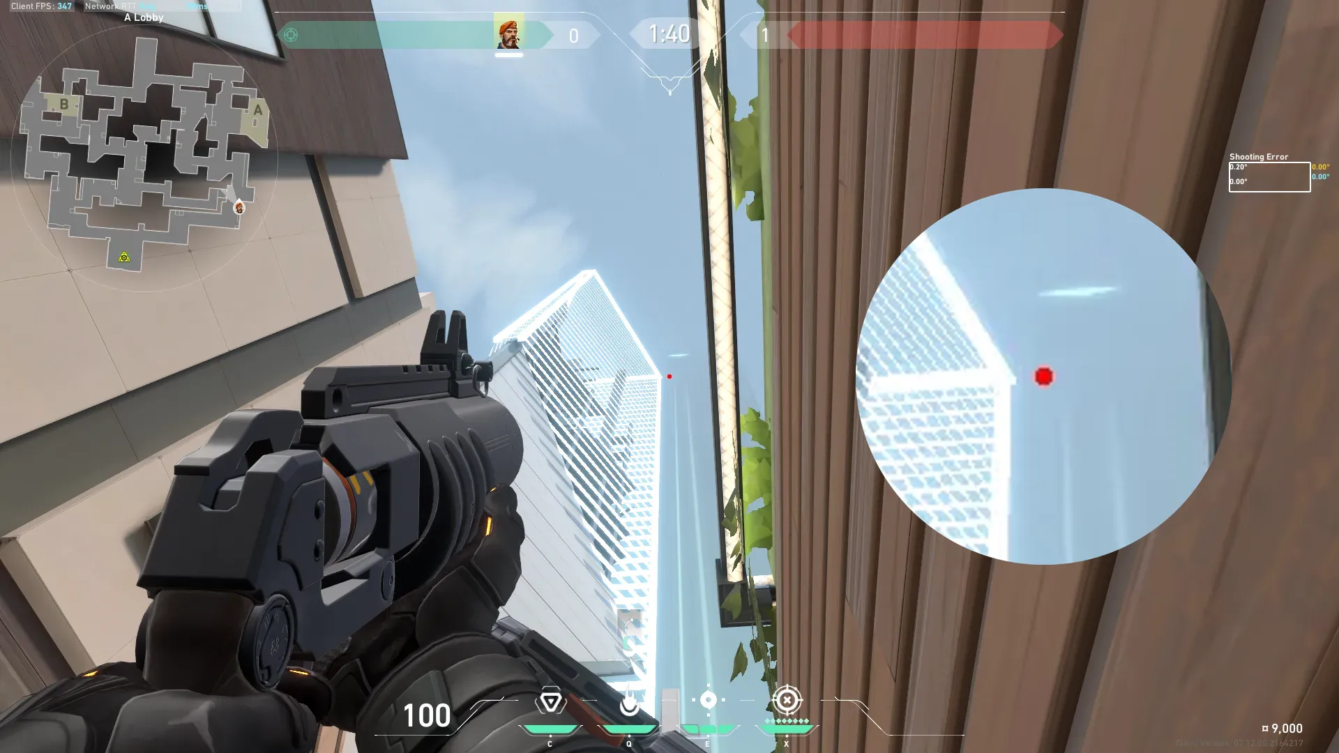 Brimstone Incendiary on Split Attack Site A — step 2 of 5: Aim — line up the shot