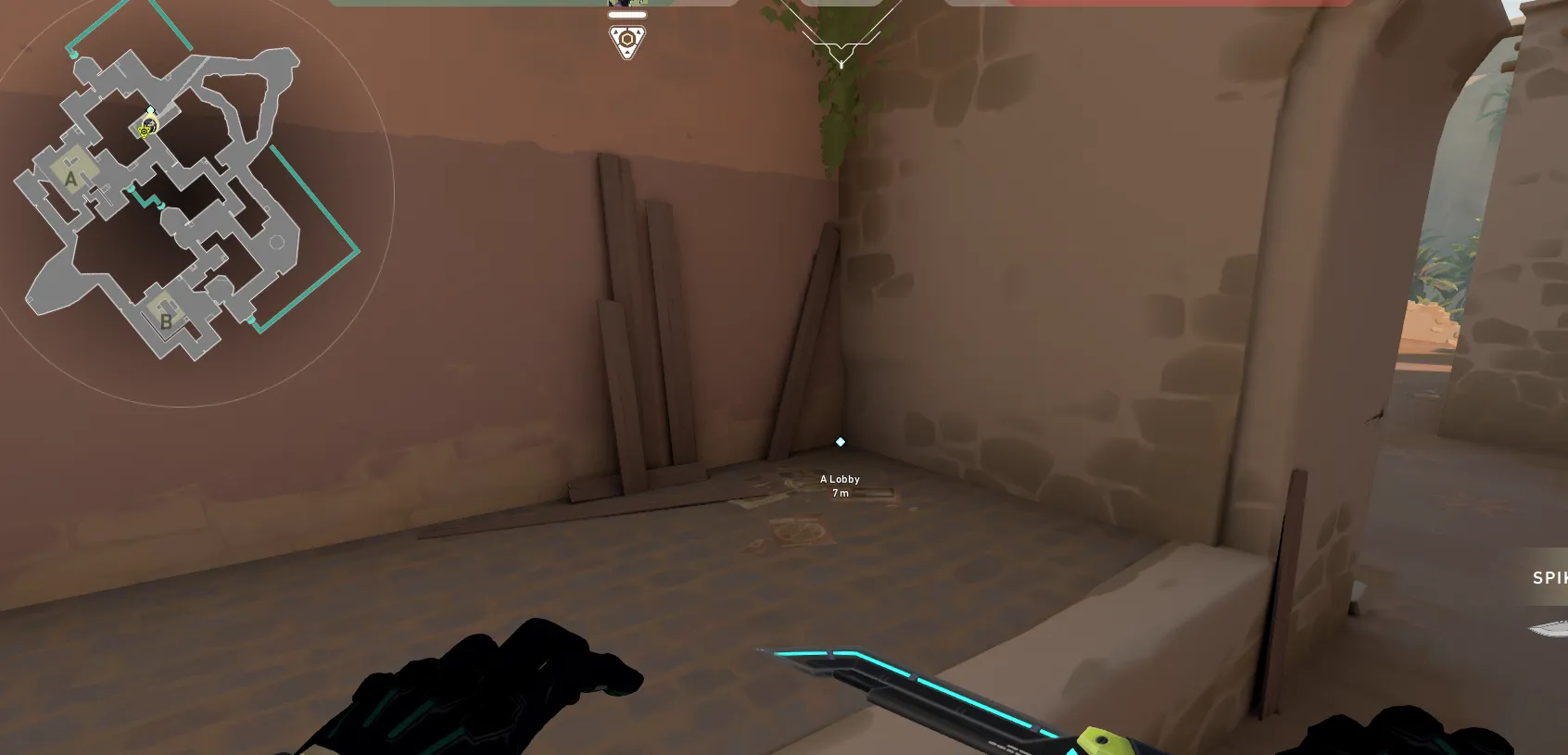Wall - Attack - A Site - Bind — Viper lineup on Bind